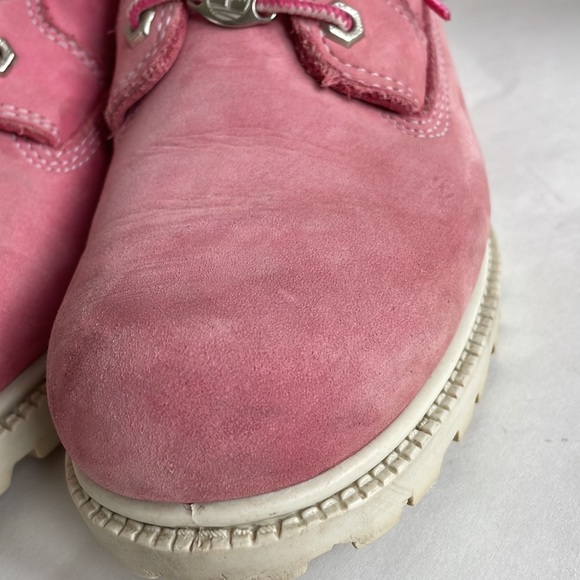 Y2K TIMBERLAND boots Womans 7.5 pink Nellie Ankle - Picture 8 of 13